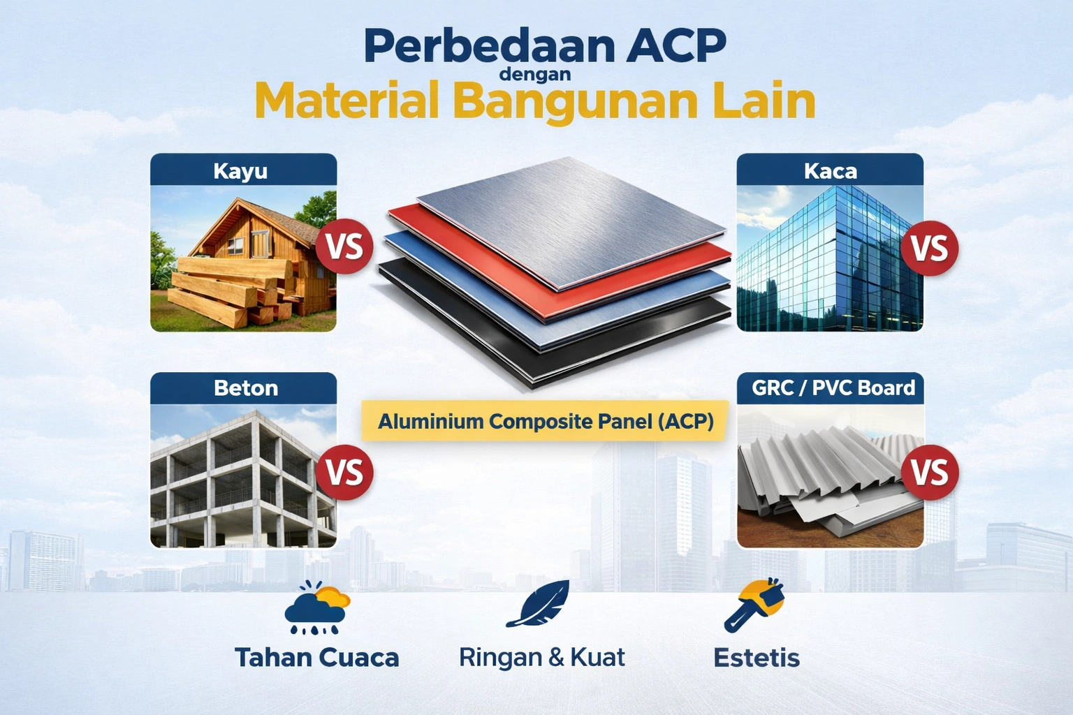 Perbedaan Acp Dengan Material Bangunan